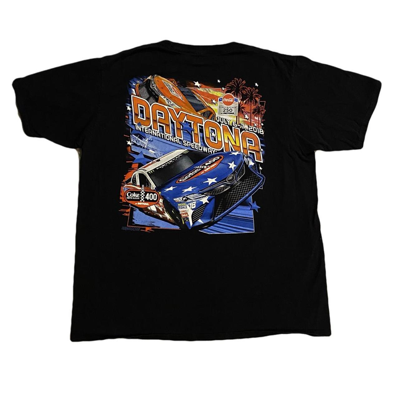 DAYTONA Race Car NASCAR Vintage Tee Fits Large... - Depop