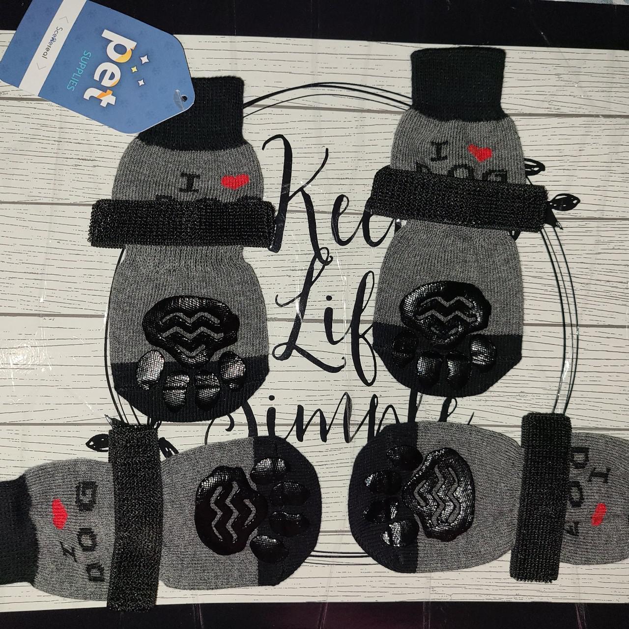 Dog Socks With Velcro Medium New These dog socks are... Depop