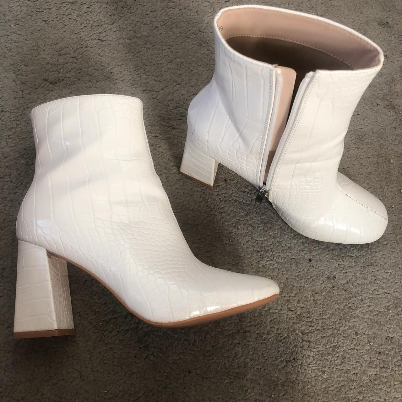 mens white snakeskin boots