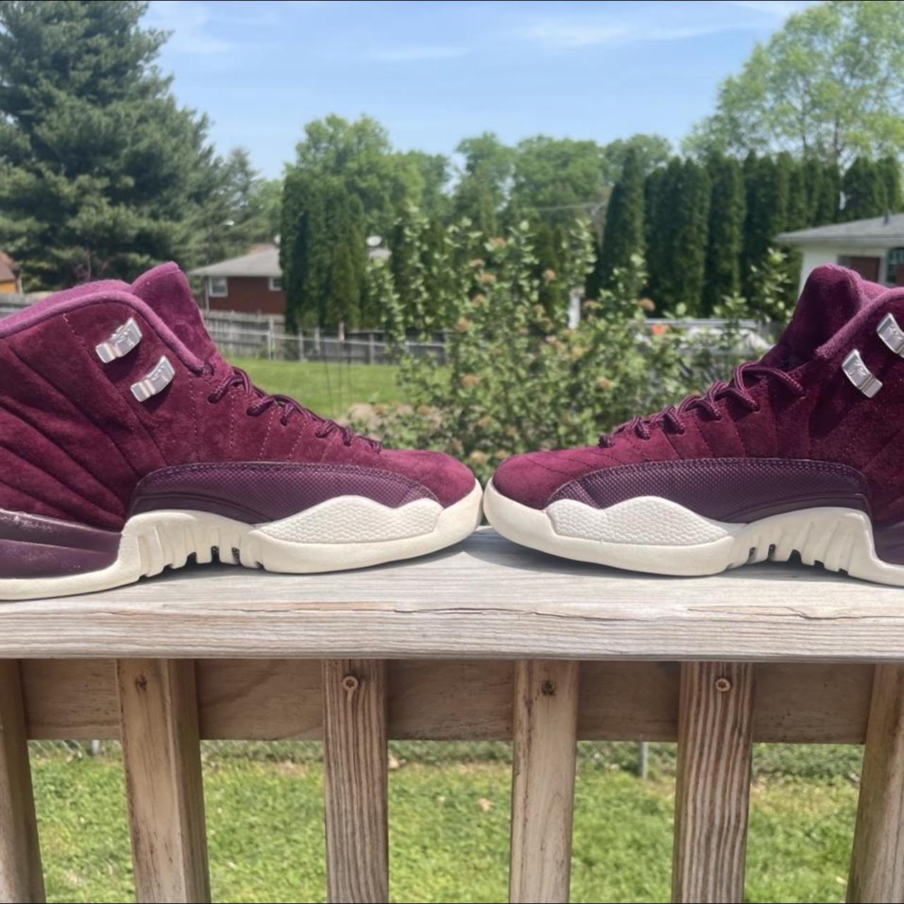 Burgundy and white 12s hotsell