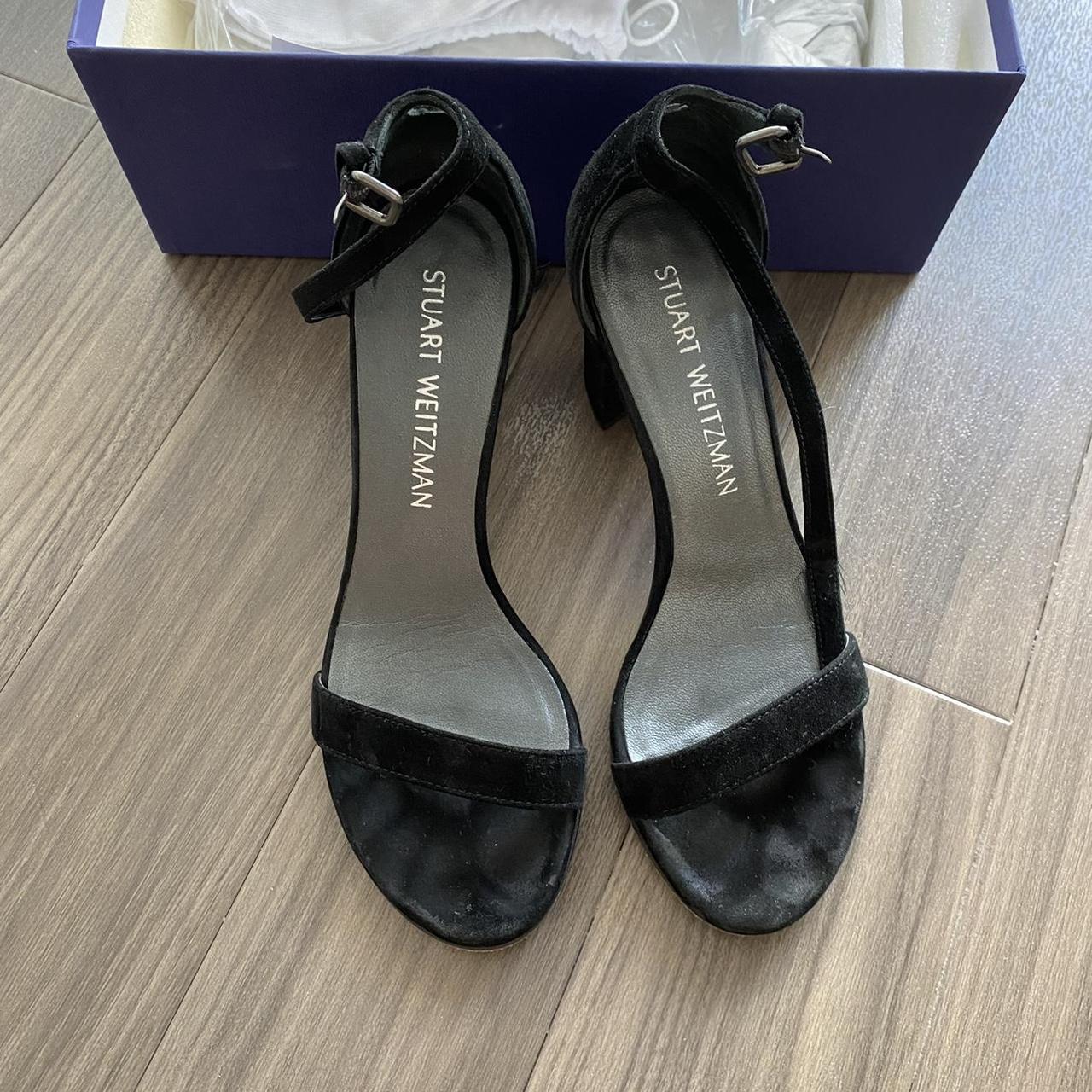 Stuart Weitzman Women's Black Sandals | Depop