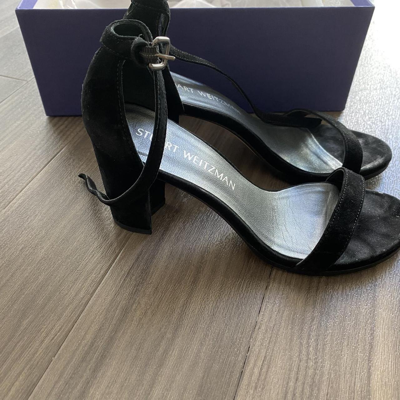 Stuart Weitzman Women's Black Sandals | Depop