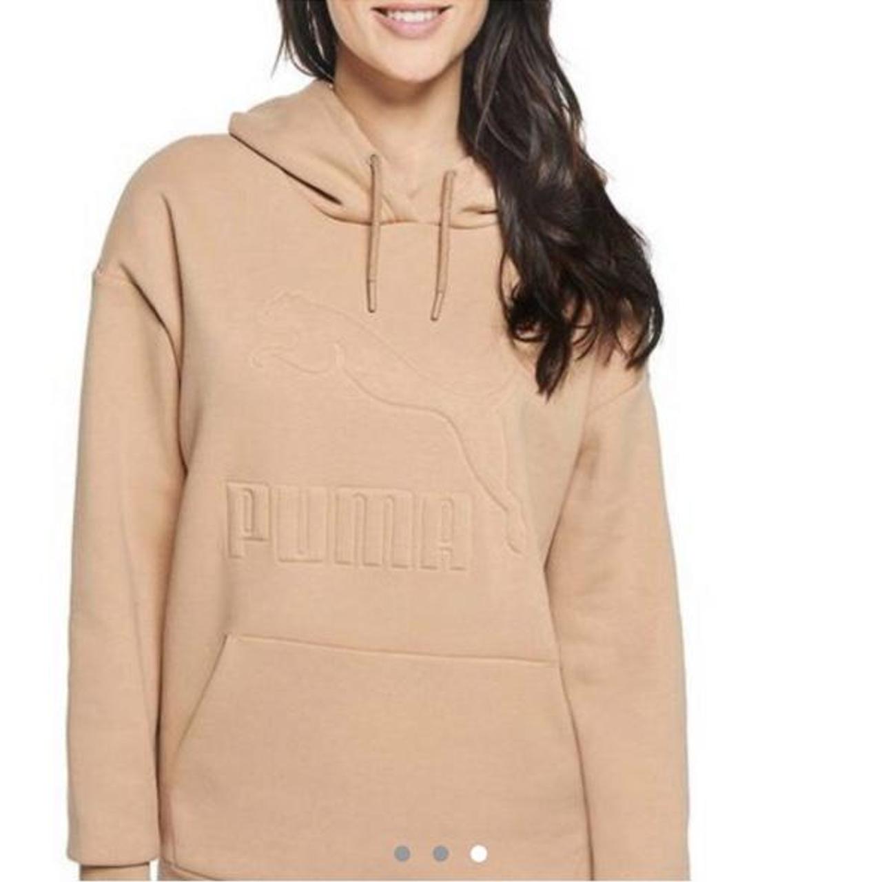 tan puma hoodie