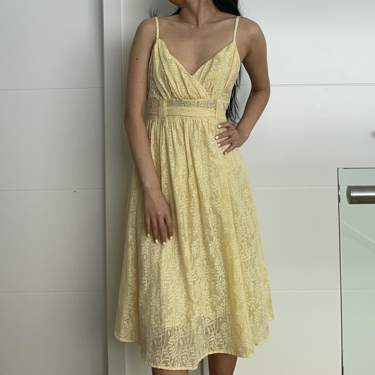 Yellow midi cotton sundress the most gorgeous