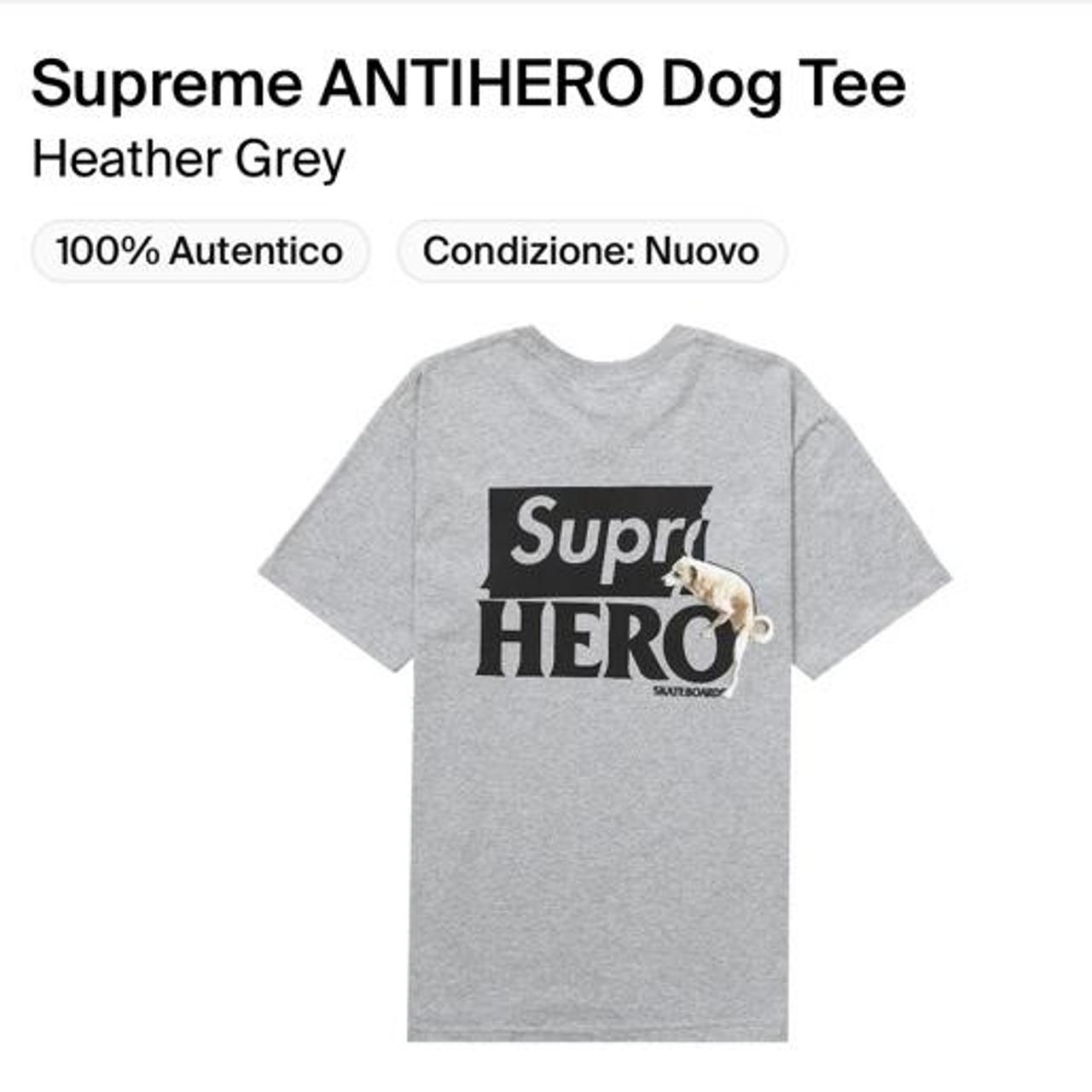 SUPREME ANTIHERO DOG TEE NUOVA MAI INDOSSATA SIZE... - Depop