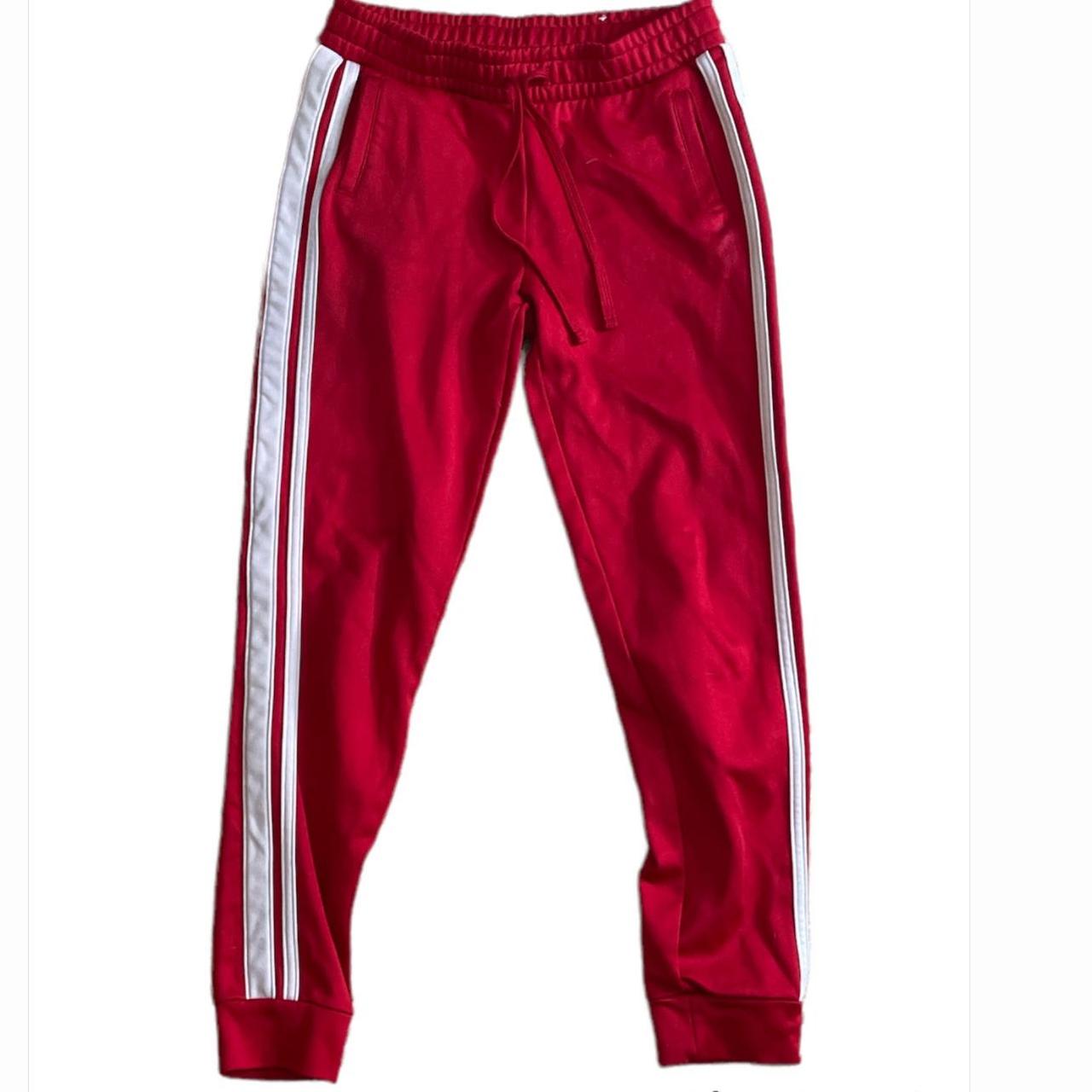 red joggers sweatpants joggers 90s vintage 2000s... Depop