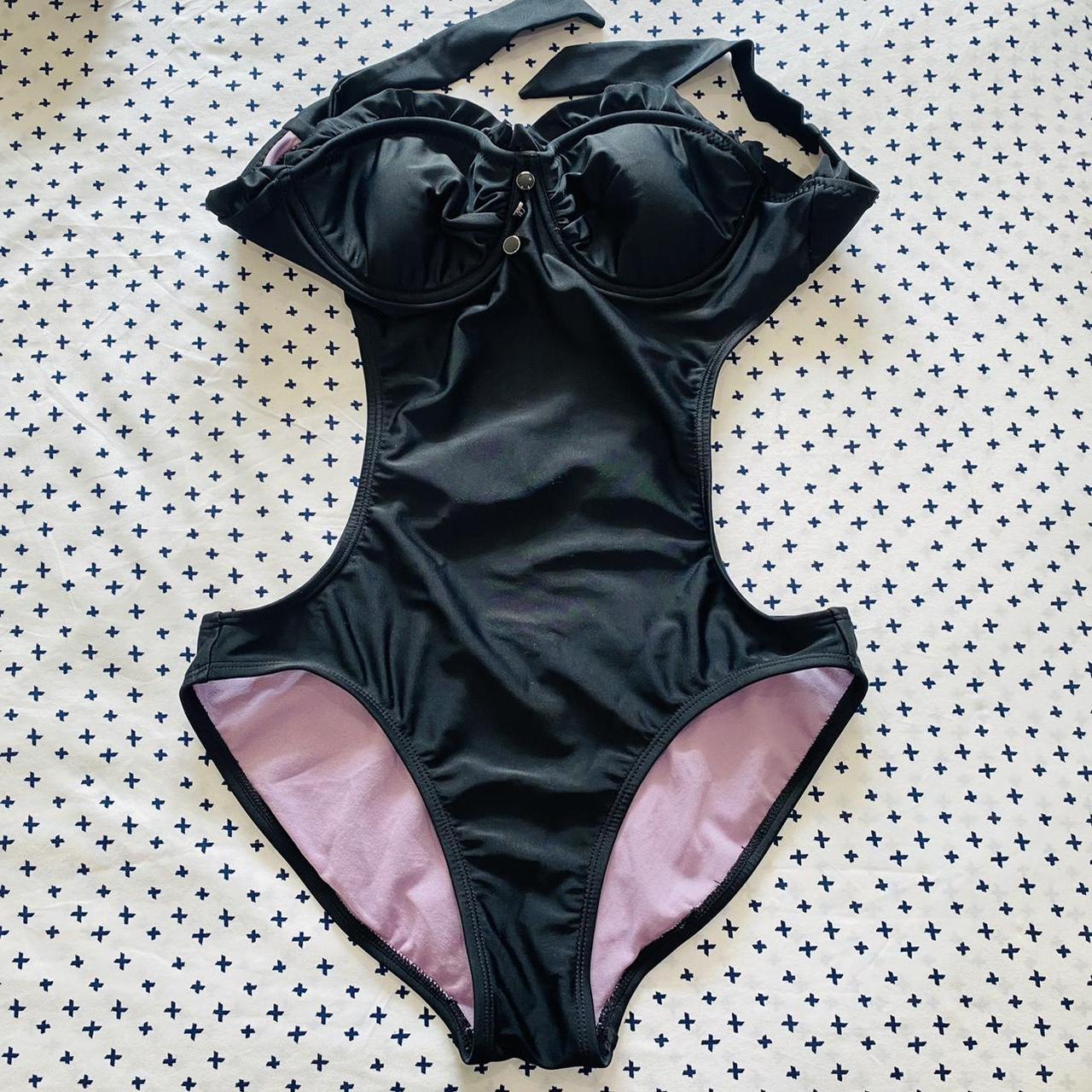 Xhilaration One Piece Black Swimsuit! Women’s Size... Depop