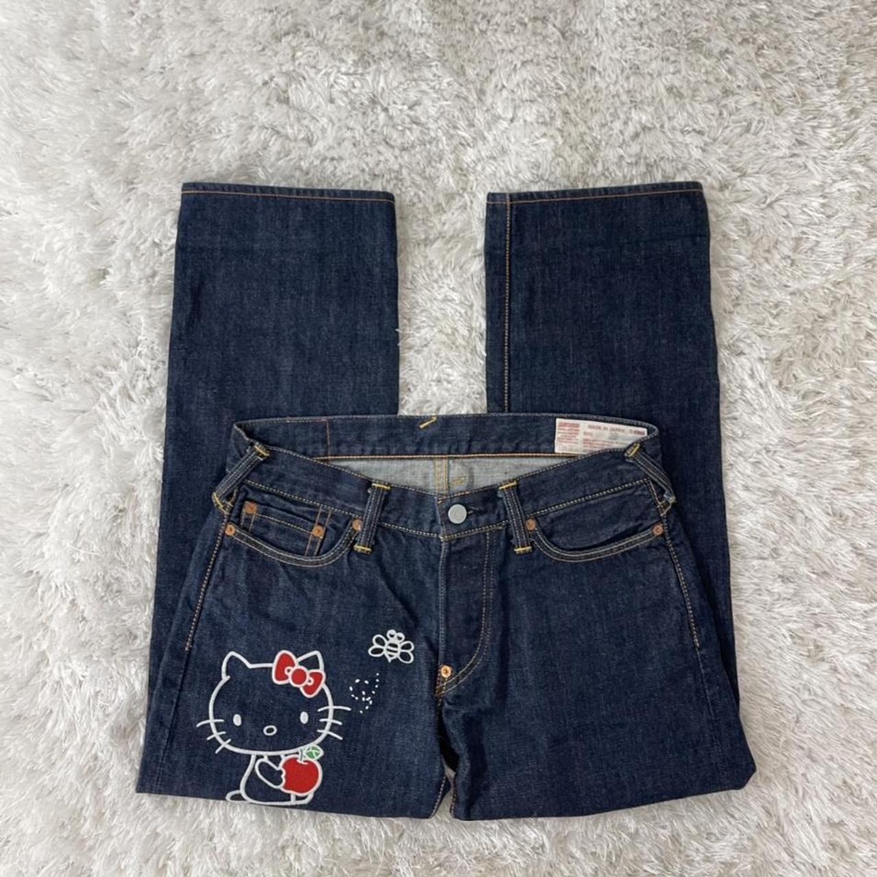 evisu-x-hello-kitty-jeans-in-a-size-28-mens-depop