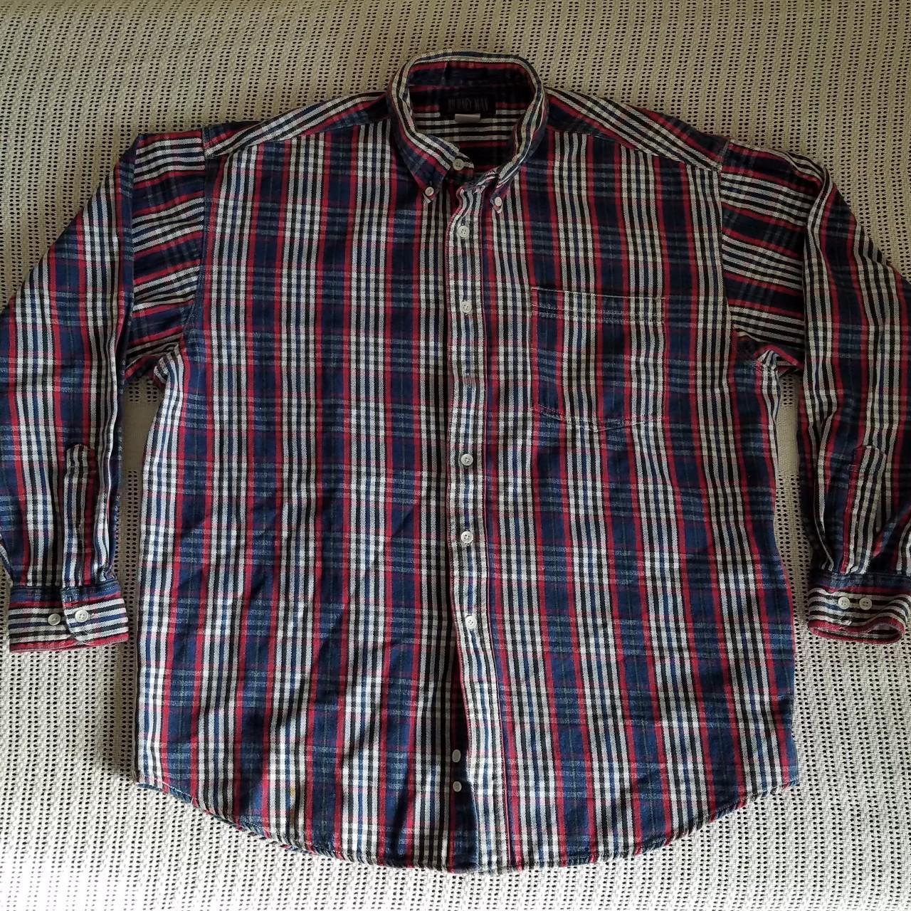 Red, White, & Blue Plaid Flannel #retro #casualwear… - Depop