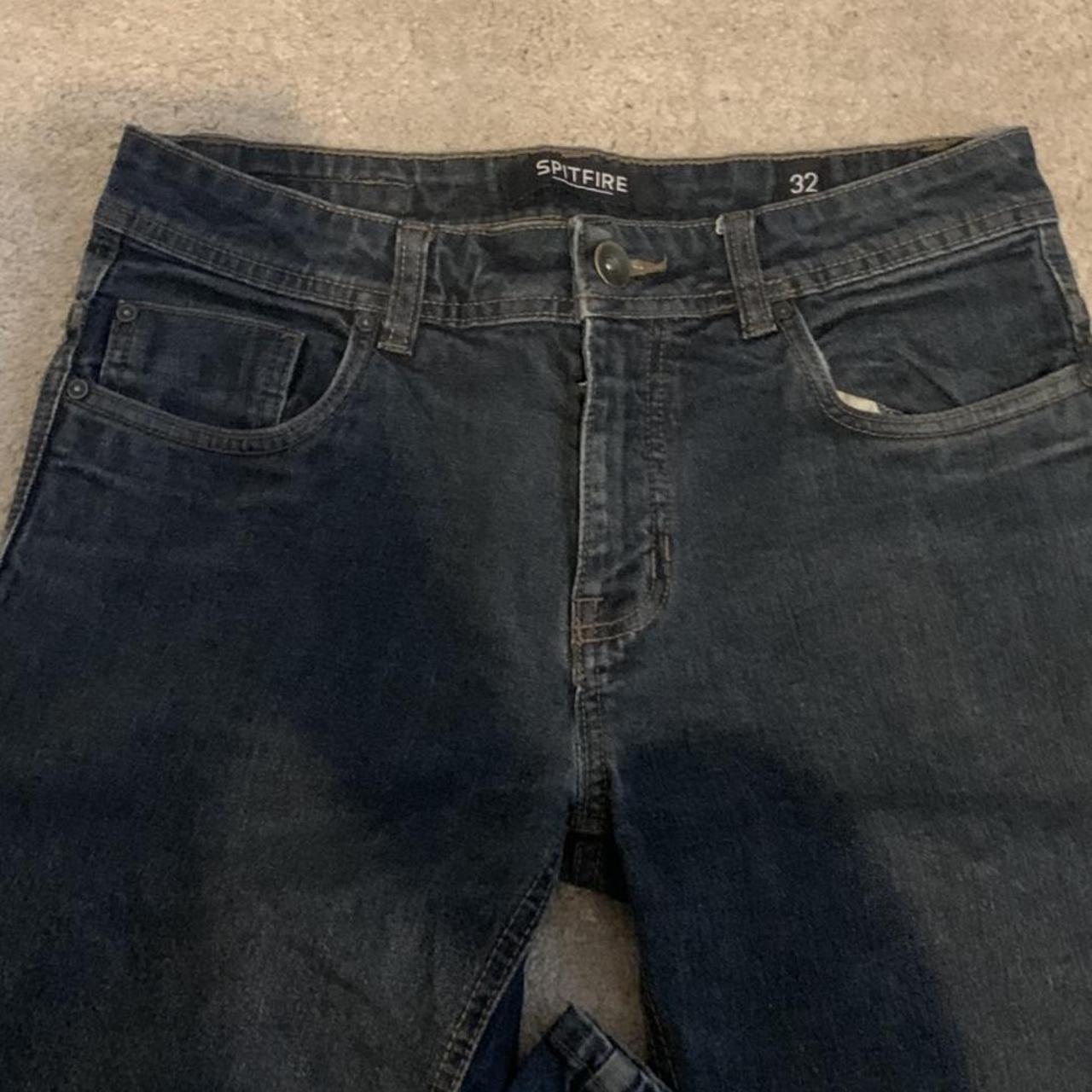 Spitfire Jeans Dark Denim Straight leg jeans - Depop