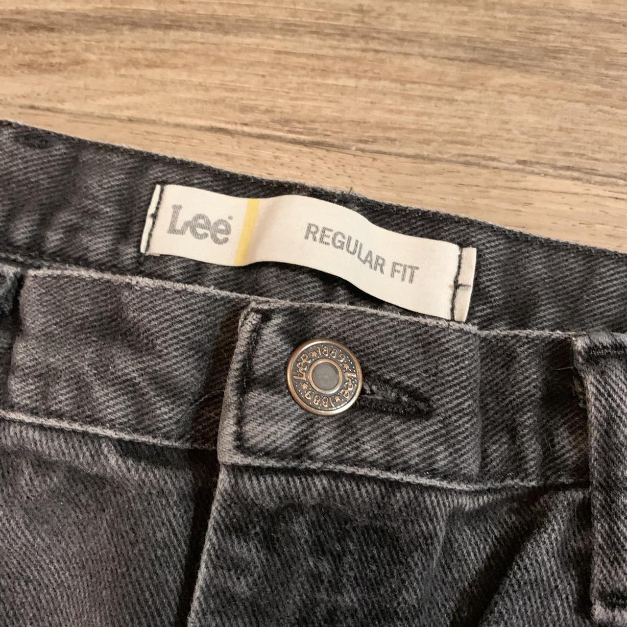 Lee Faded Black Jeans measured 36x30 but fit 34x30... - Depop