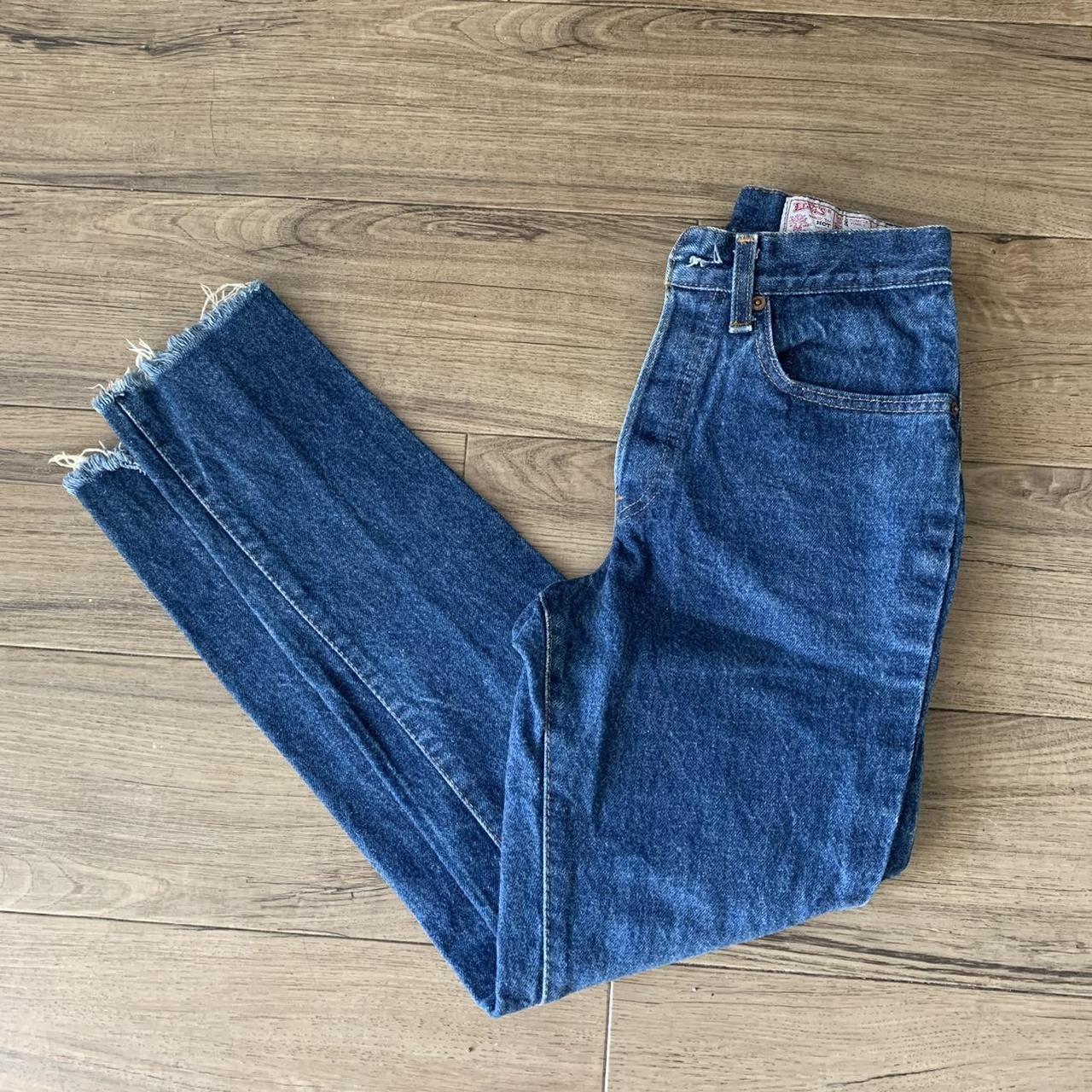 Vintage Levis laid flat measurements Waist:... - Depop