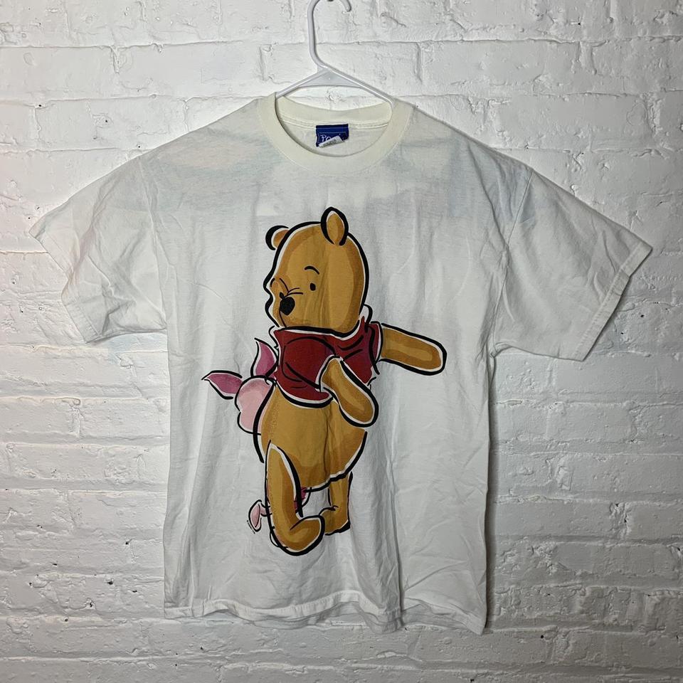 Vintage Winnie the Pooh ribbon shirt dress Flat - Depop