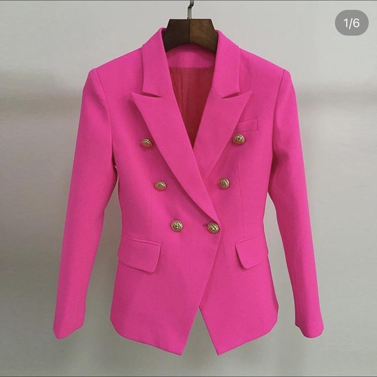 Style hub neon pink blazer ! Size 8 would fit a 6 .... - Depop