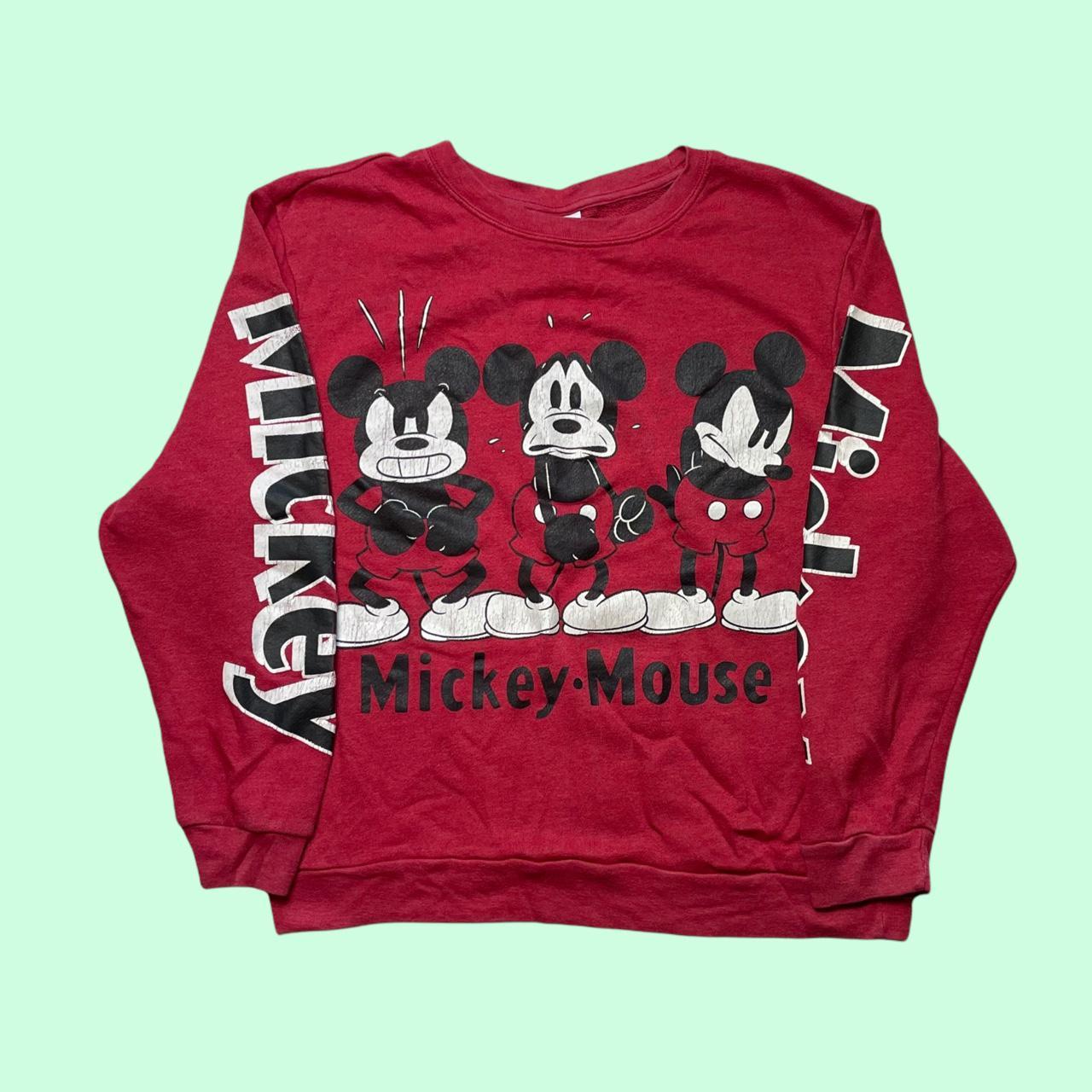 mickey mouse red sweatshirt