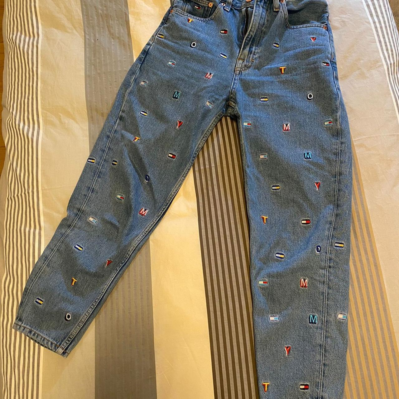 Jeans mom fit a vita alta Tommy Hilfiger Depop
