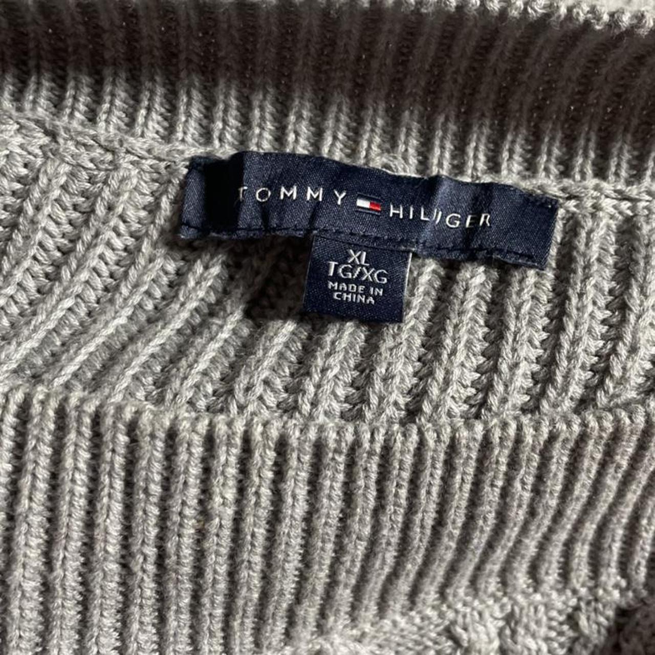 Tommy Hilfiger Grey Knit Sweater 🤠Bundle 2+ for... - Depop