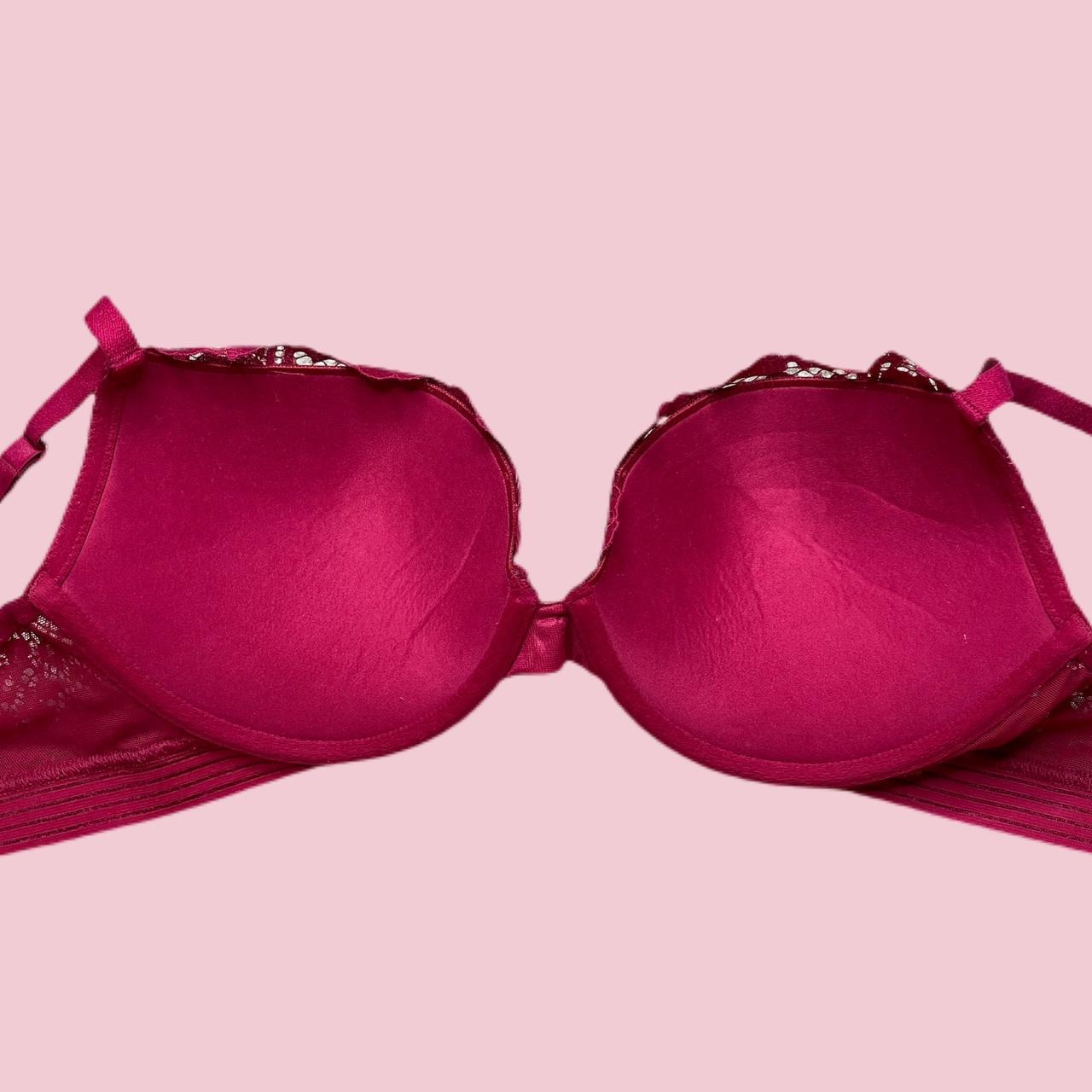 PINK Victoria's Secret, Intimates & Sleepwear, Pink Victorias Secret Red  Lace Date Demi Underwire Push Up Bra Balconette
