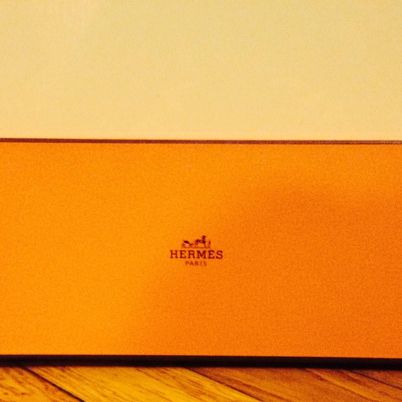 Authentic Hermes Square Orange Empty Box Came - Depop