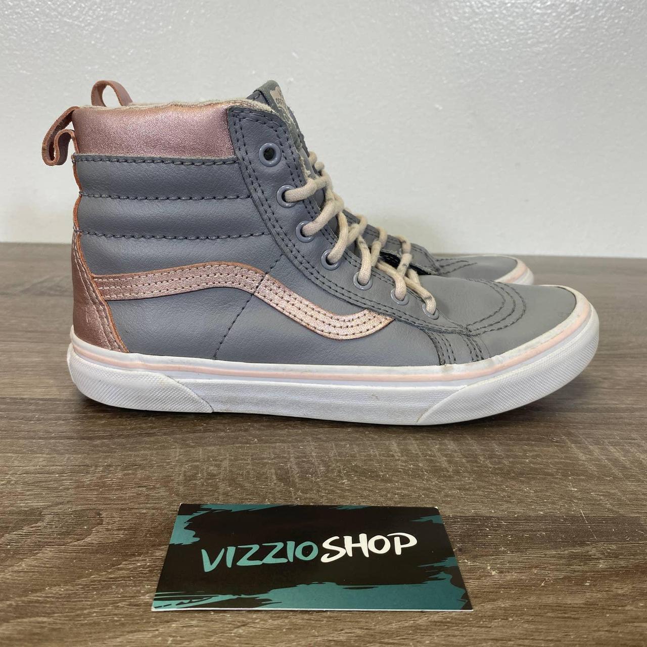 grey vans rose gold