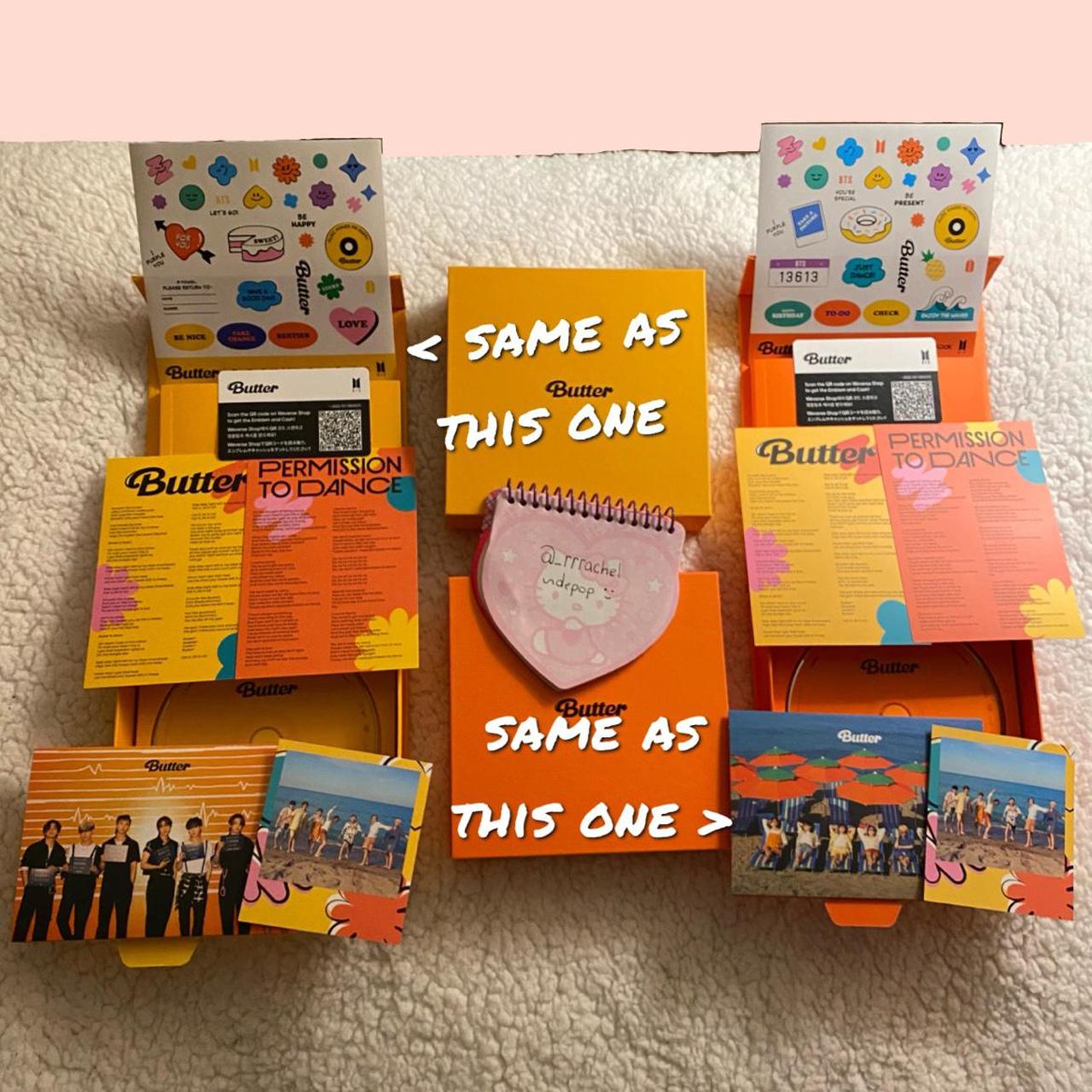🧈 bts butter albums 2️⃣ PEACHES (orange) ver 2️⃣ CREAM... Depop