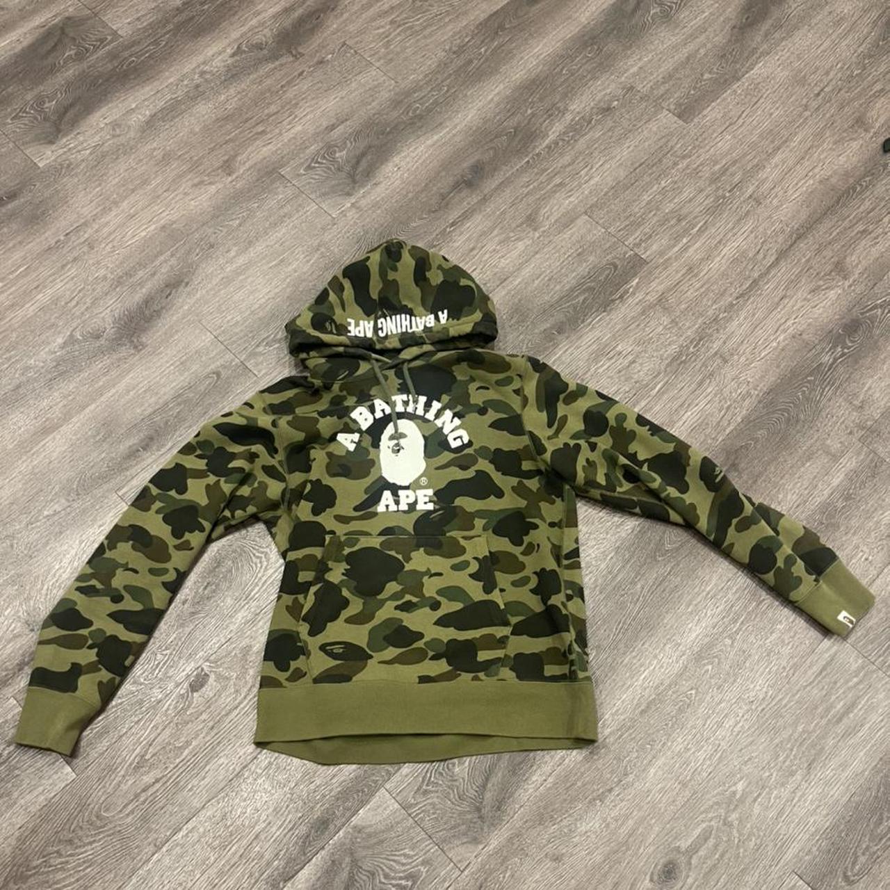 Bape 1st camo sale college wide pullover hoodie