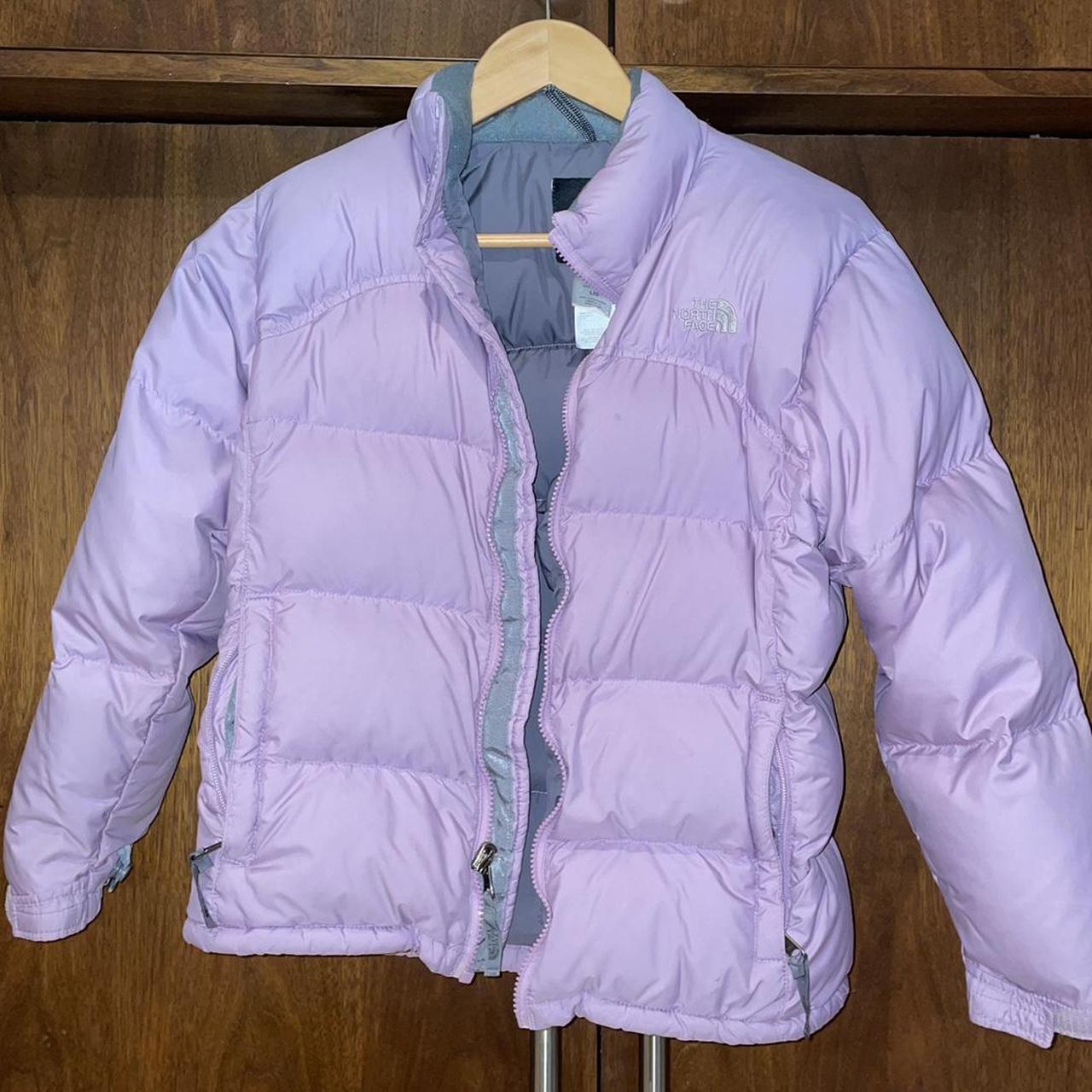 north face lilac puffer