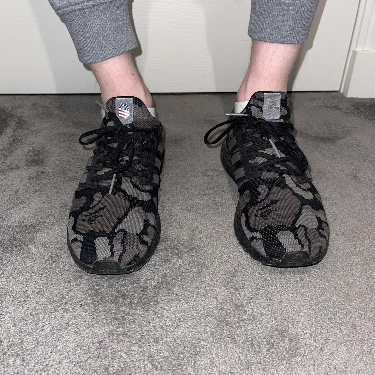 bape ultra boost on feet