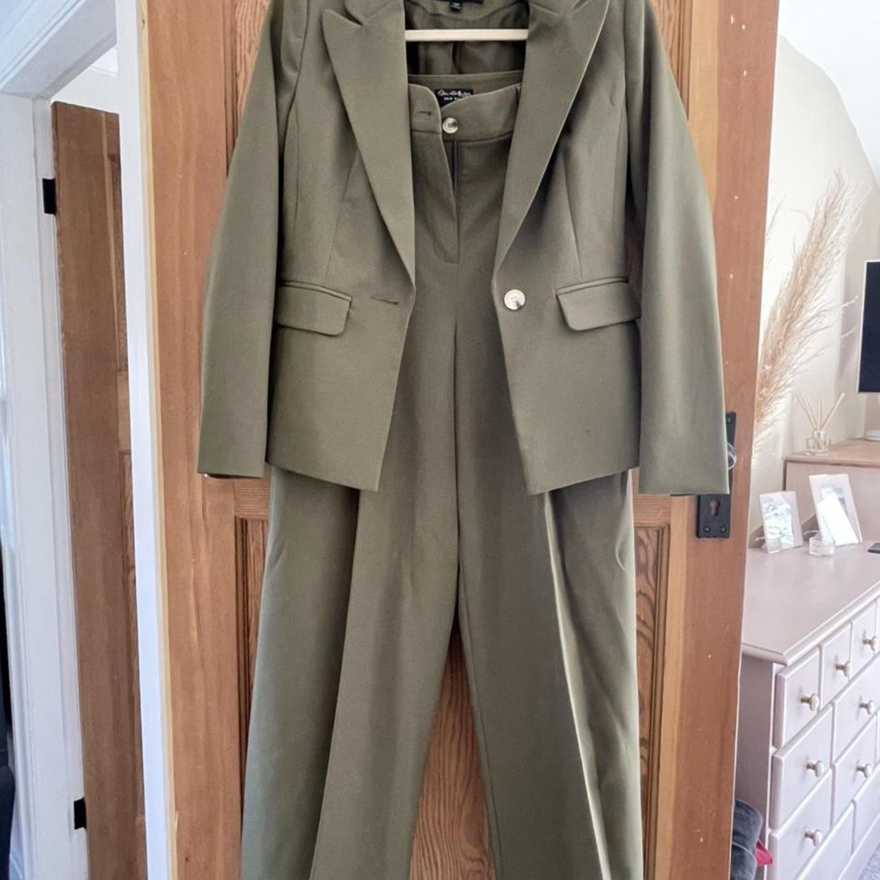 Khaki Green Co Ord Suit Two Piece Miss Selfridge Depop