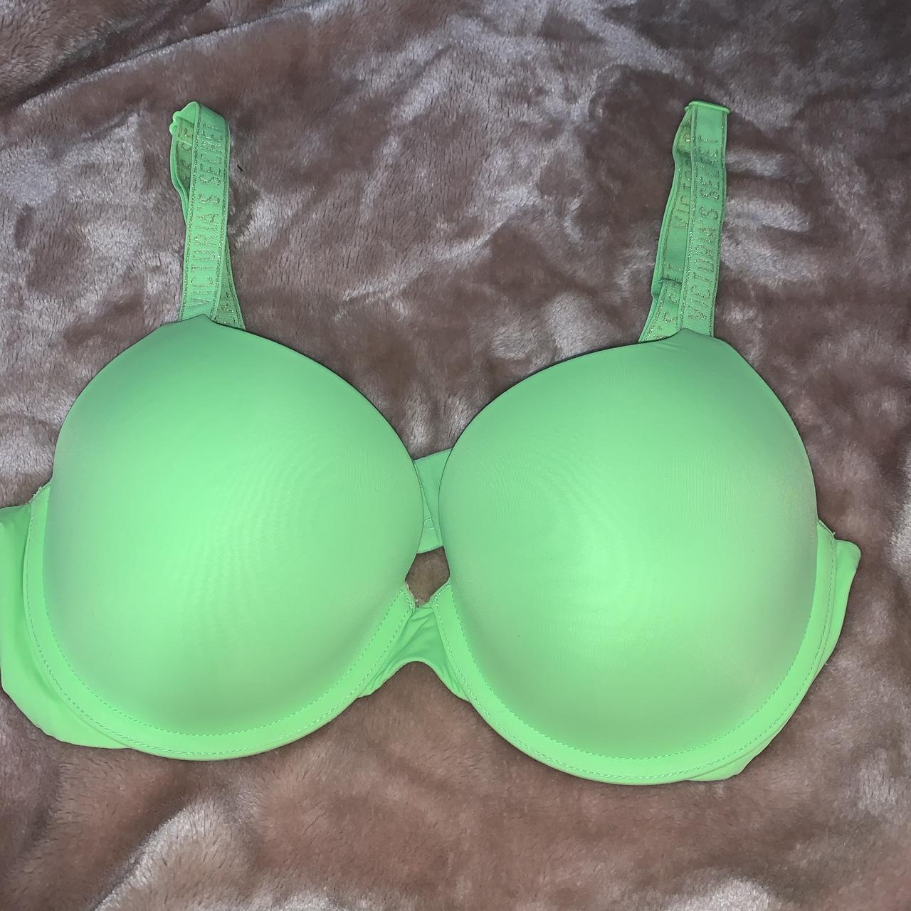 Victoria's Secret bra neon green - Depop
