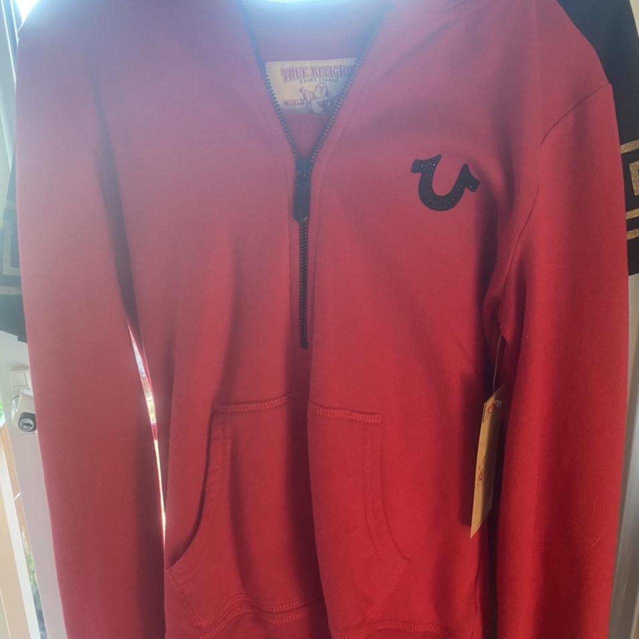 All red true religion hotsell sweat suit