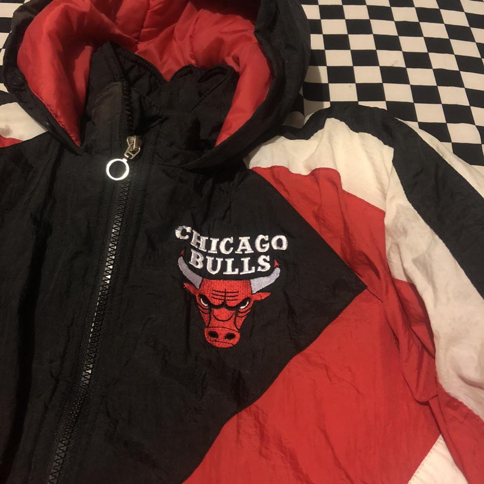 vintage 1990s chicago white sox puffer jacket size - Depop