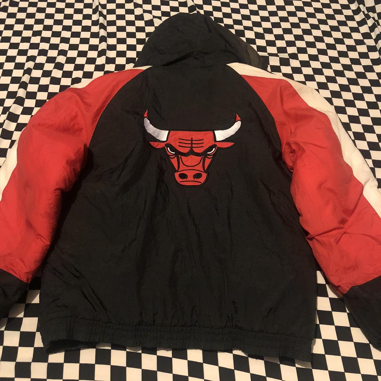 90s Chicago bulls jump ball club puffer jacket , No...