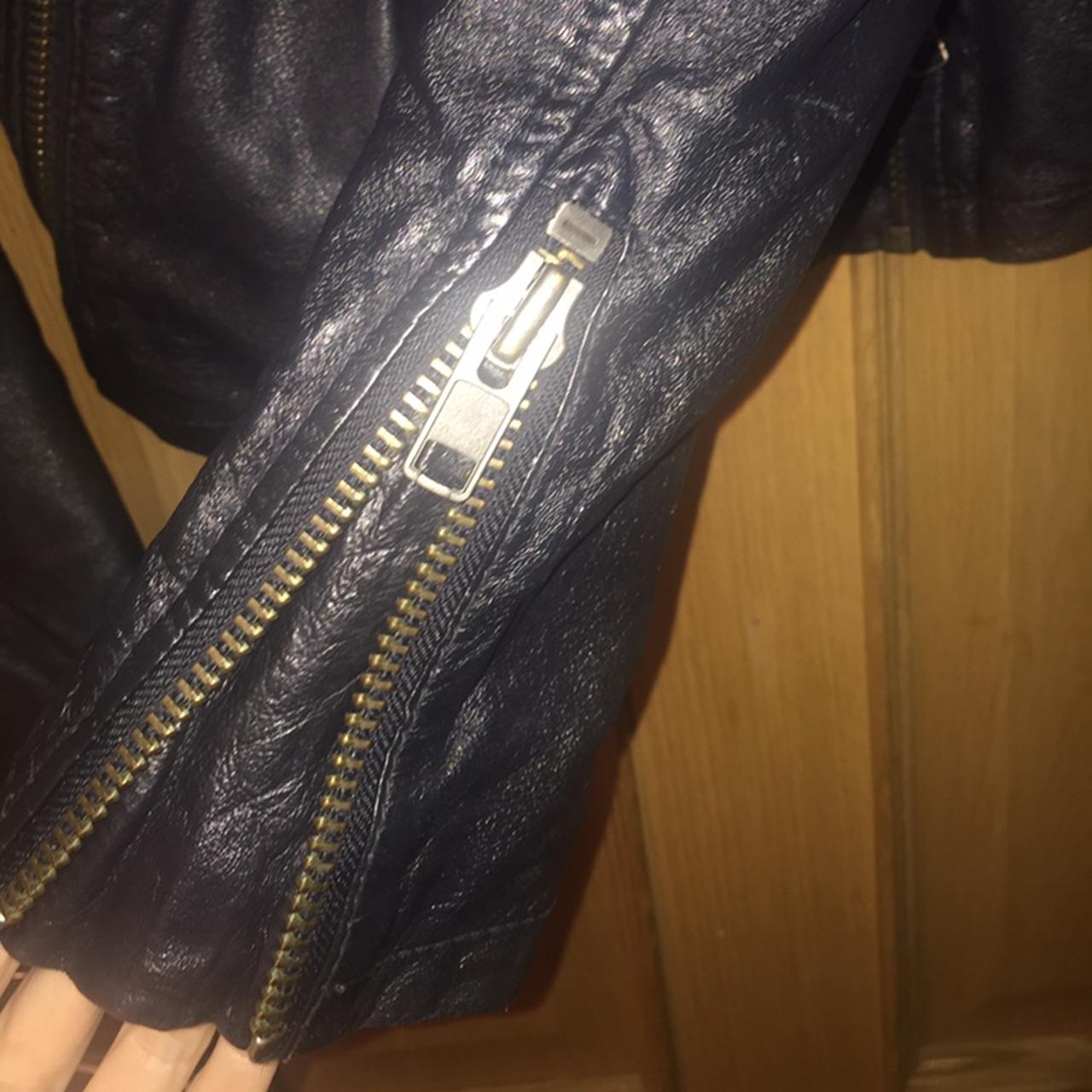 Vintage leather jacket. Size 10 This is a... Depop