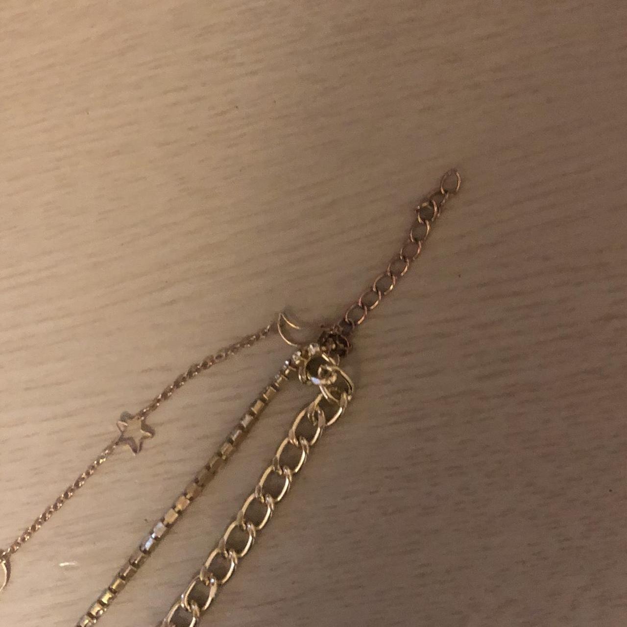 dolls kill gold layered necklace sun moon please... Depop