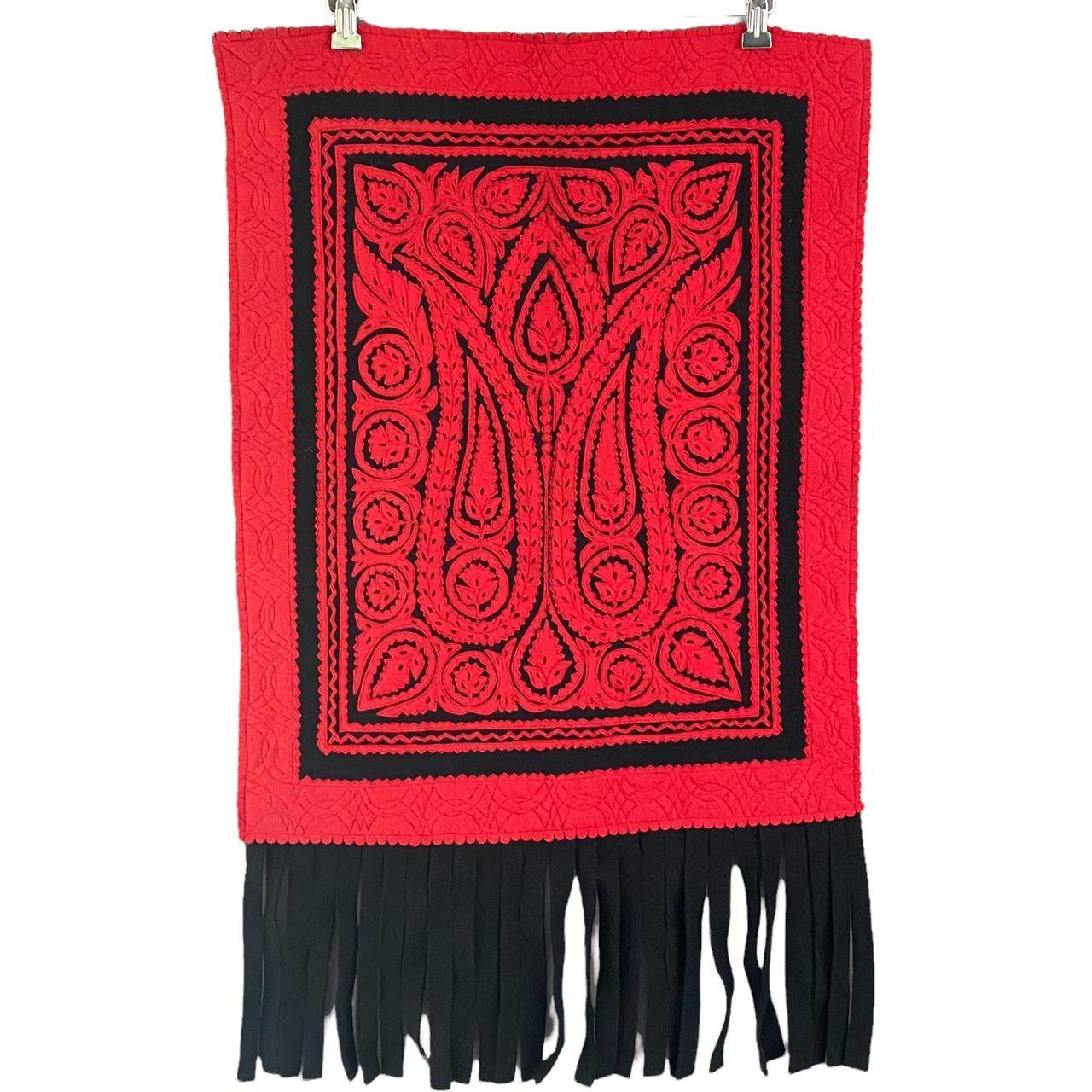 Vintage Traditional Hungarian Felt CutWork Applique... Depop