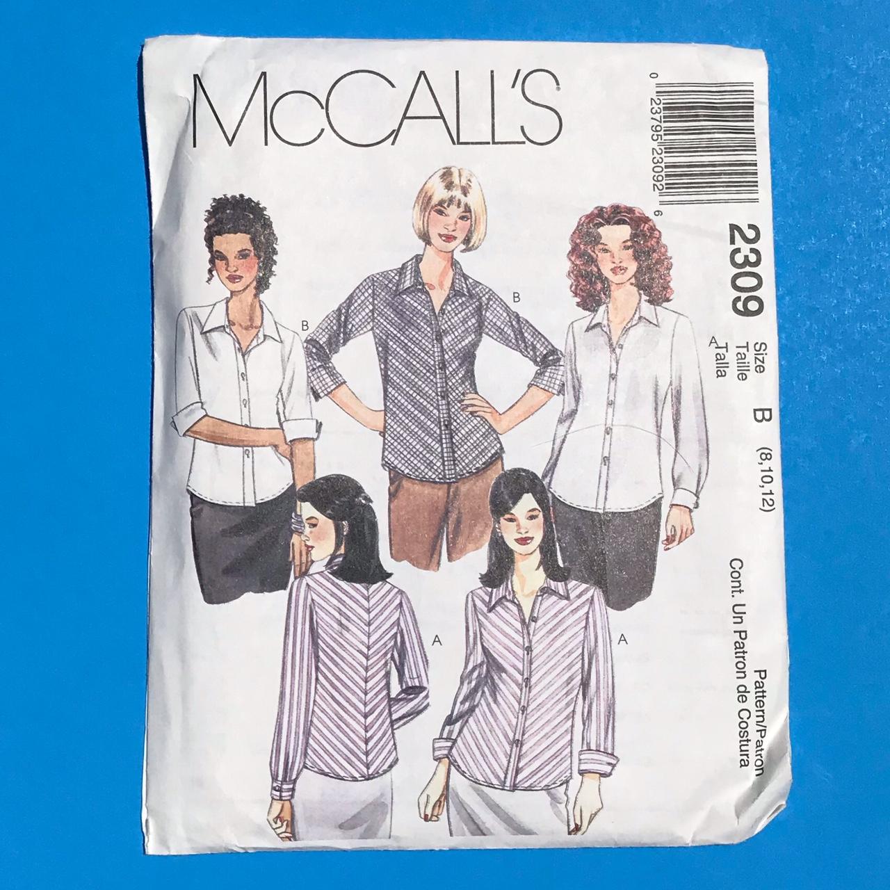 Y2K McCall's 2309 Sewing Pattern Misses Bias Sleeve... Depop