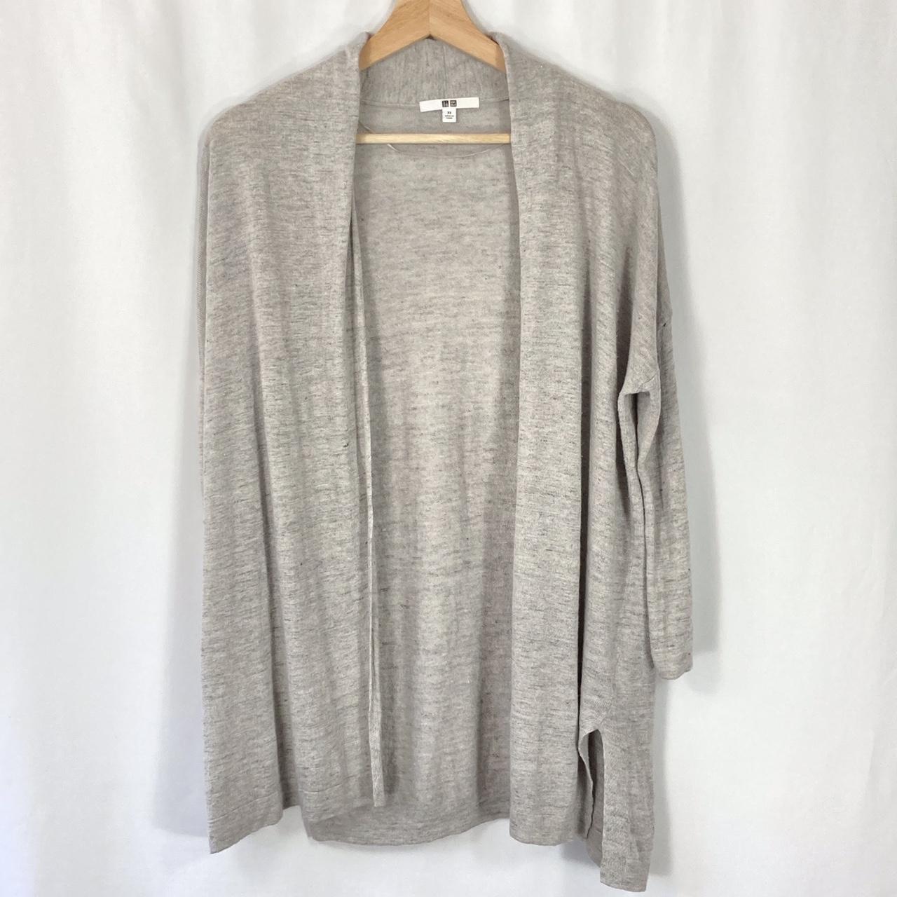 Uniqlo top linen cardigan