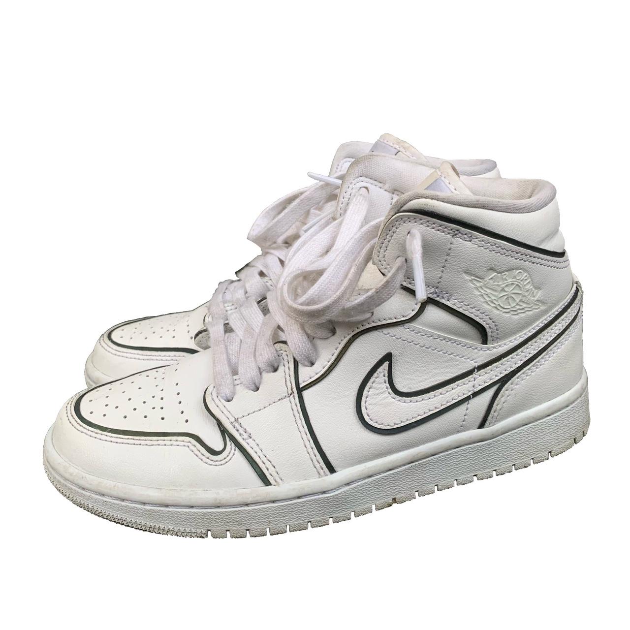 Jordan 1 Mid Iridescent Reflective White good Depop