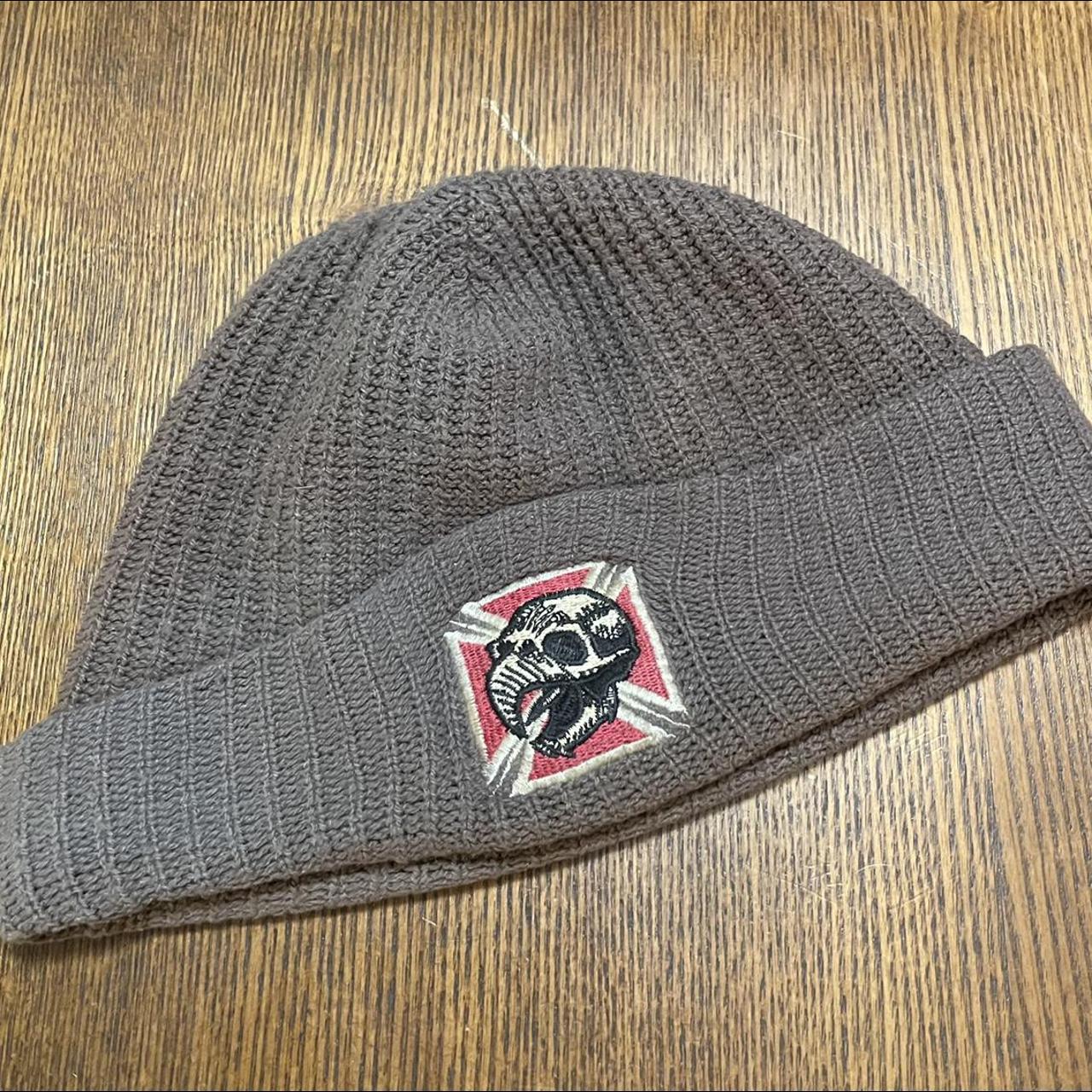 American Vintage Men's Red and Grey Hat