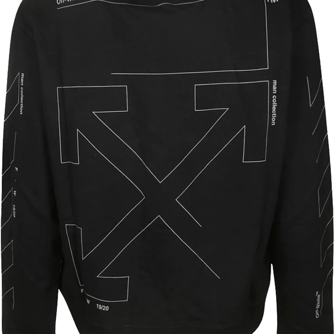 Off white hotsell unfinished sweatshirt