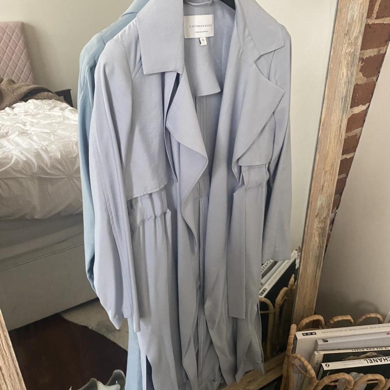 Viktoria and Woods Principle Trench Blue Depop