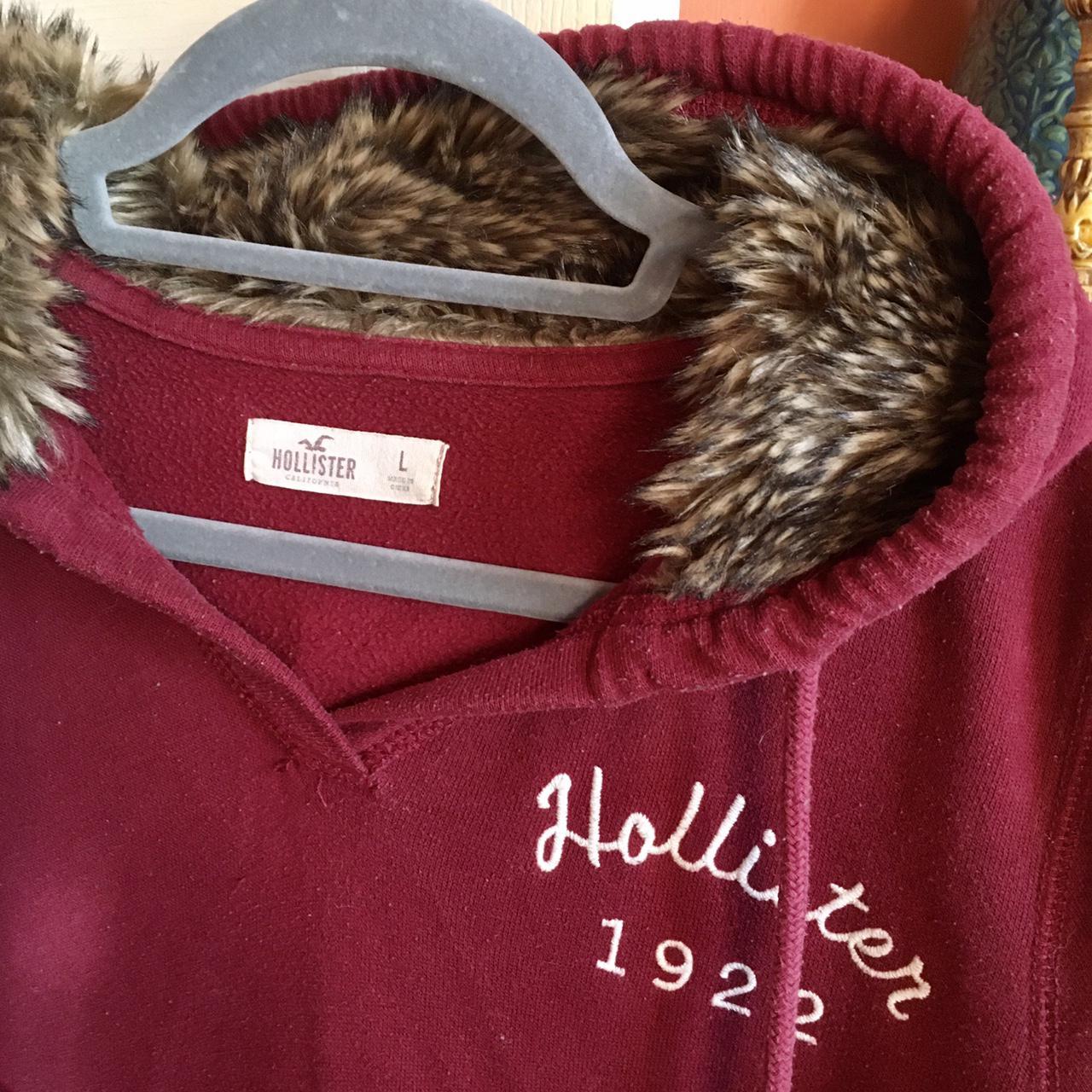 Hollister fur clearance hoodie