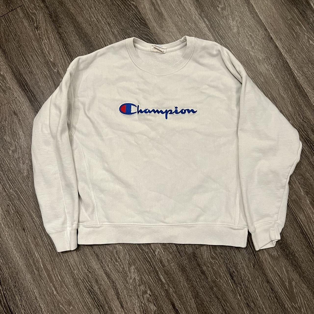 Vintage champion reverse weave size 2xl with a small... - Depop