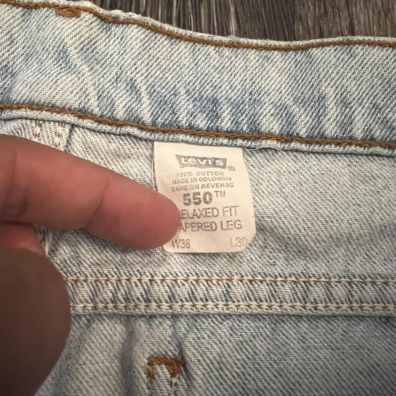 Vintage Levi’s orange tabs 550 tag says 38x30 but... - Depop