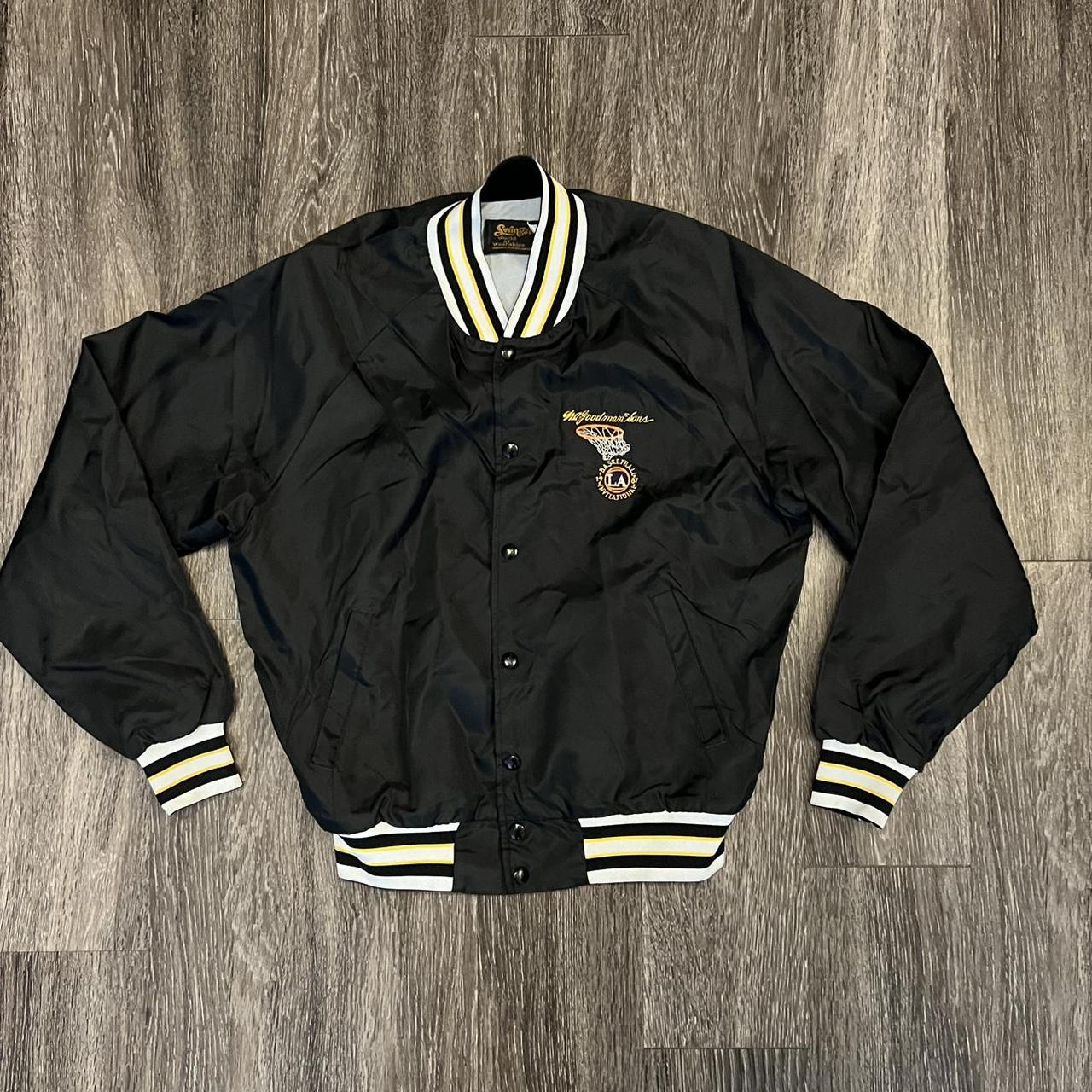 Vintage 1987 Satan bomber basketball jacket size... - Depop