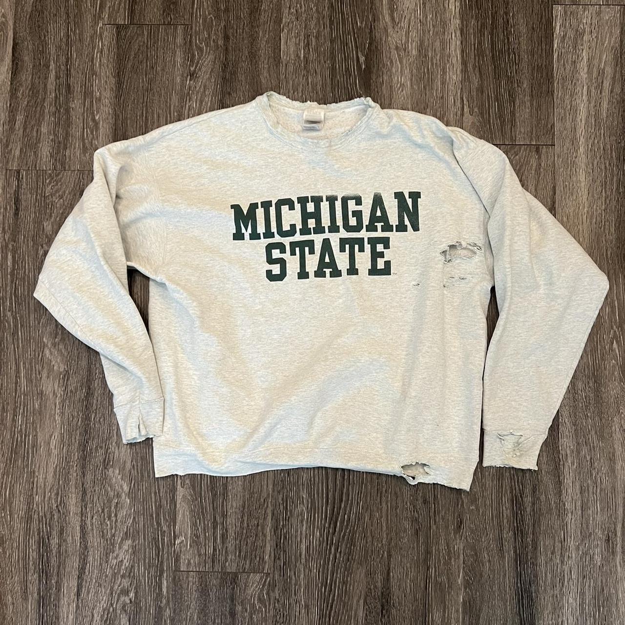 Vintage made in USA Michigan State perfectly... - Depop