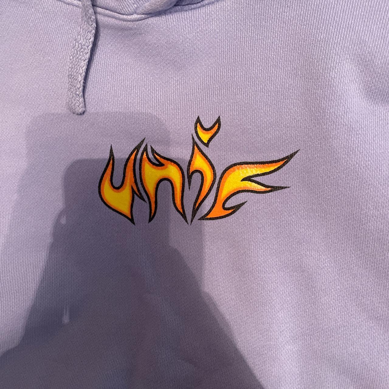 Unif flame-hoodie - Depop