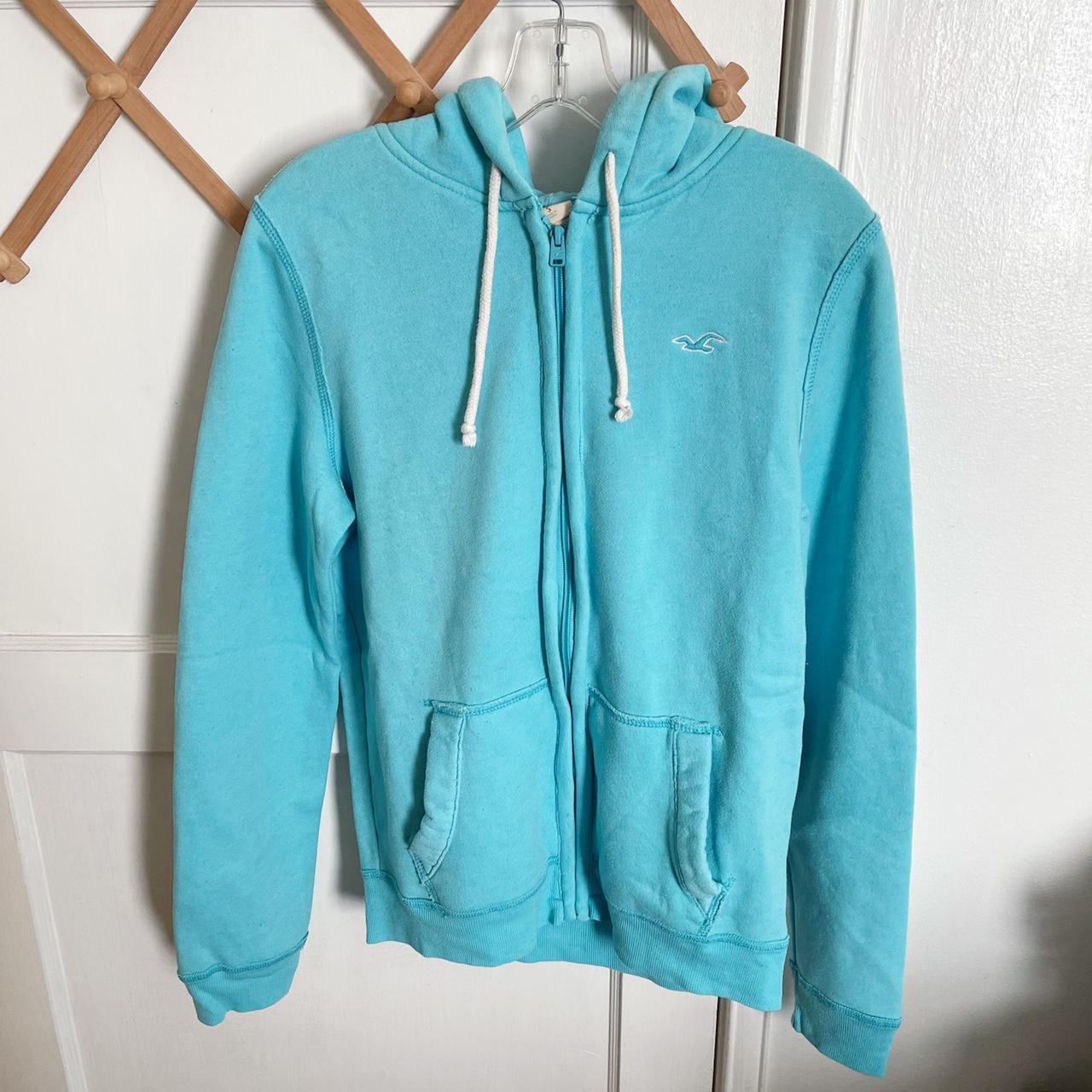 Logo full shop zip hoodie hollister