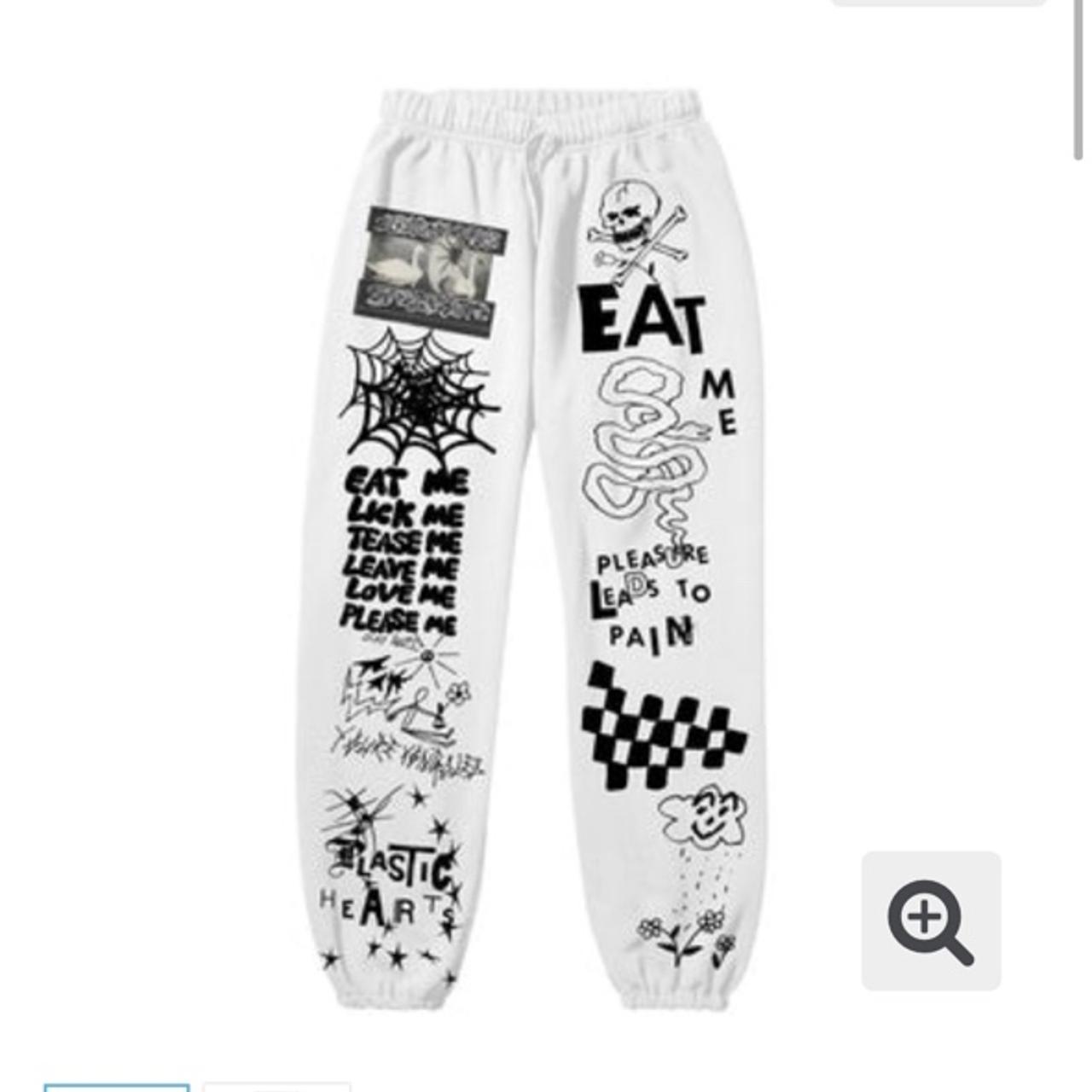 Miley Cyrus Sketch Art Sweatpants! Never worn, only... - Depop